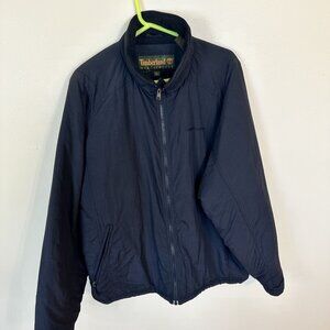 Timberland Weathergear Mens XL Jacket Nylon Black Zip Up Outdoor